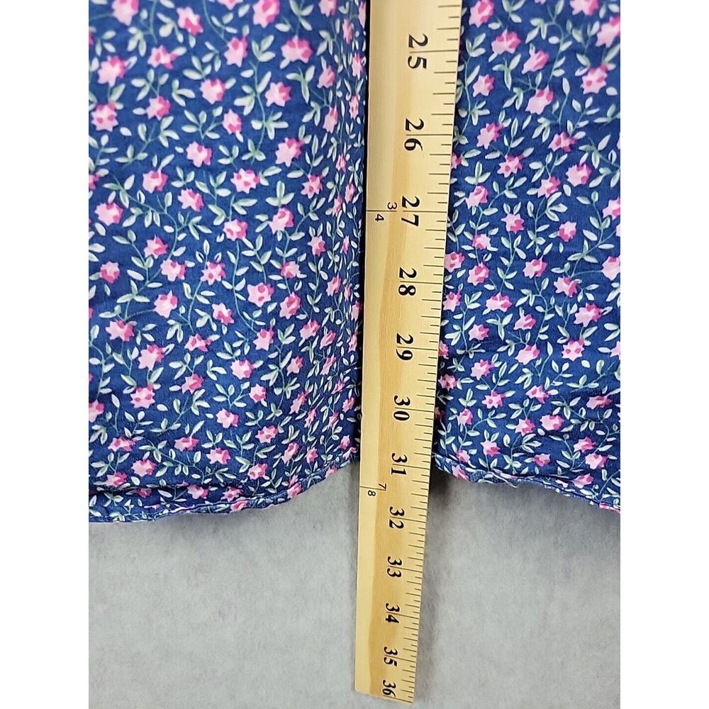 Fairlane & Sons 100% Cotton Blue Tiny Floral Long Sleeve Button Up Shirt Mens XL - Picture 7 of 12